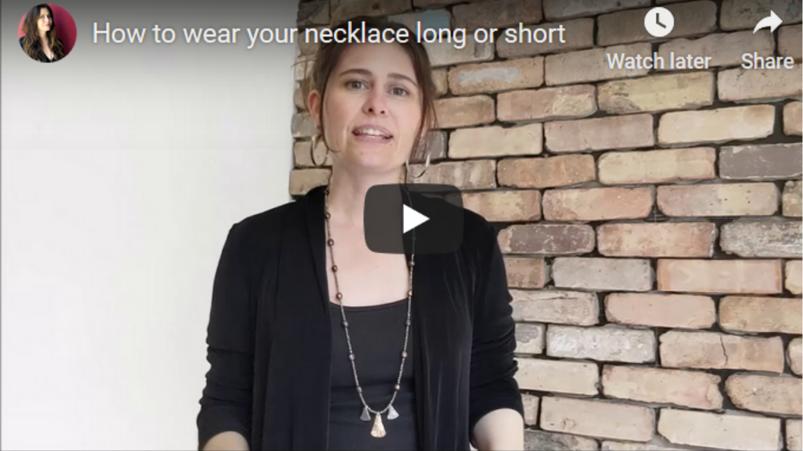 How to wear a long necklace